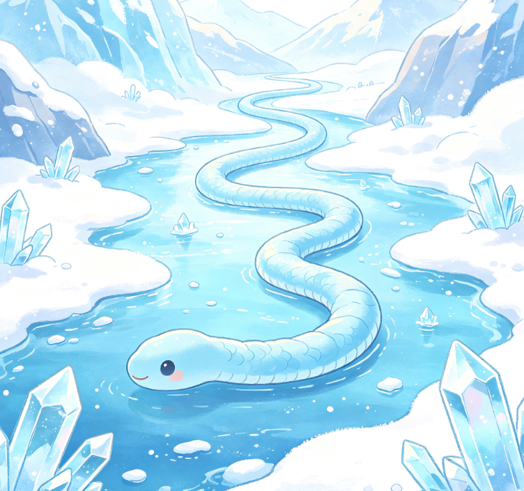 Ice and Snow Canyon Snake Winter Adventure Puzzle Game Image 2
