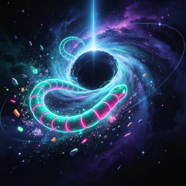 Black Hole Nebula Snake Cosmic Escape Game