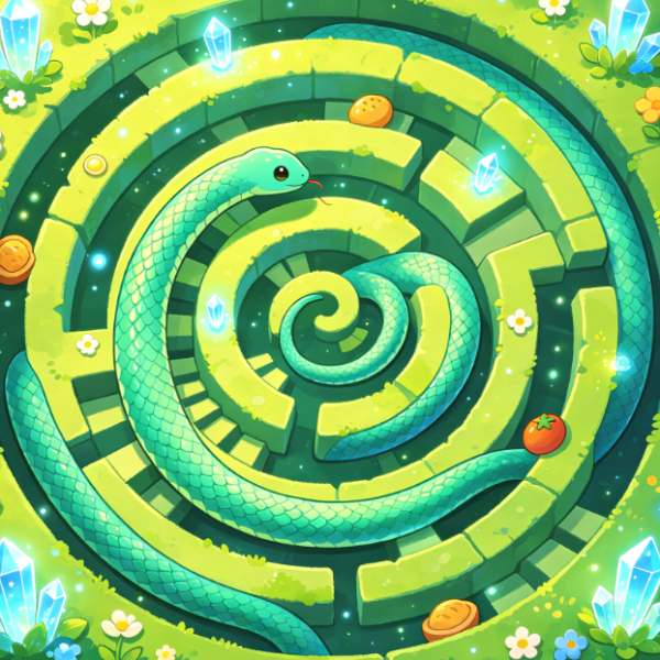 Rainbow Cloud Snake Fun and Casual Puzzle Game for Kids