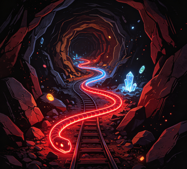 Stone‑Mine Underground Tunnel Hungry Escape Game