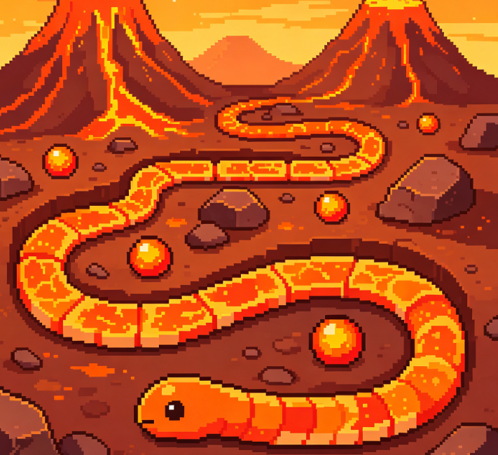Lava Dungeon Snake A Thrilling Adventure Game Image 2