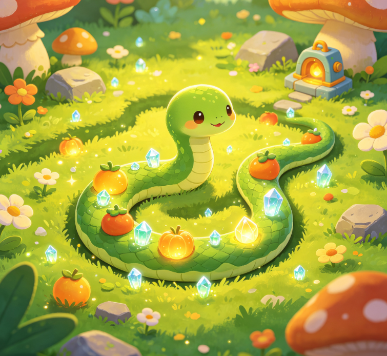 Green Forest Snake A Casual Puzzle Game