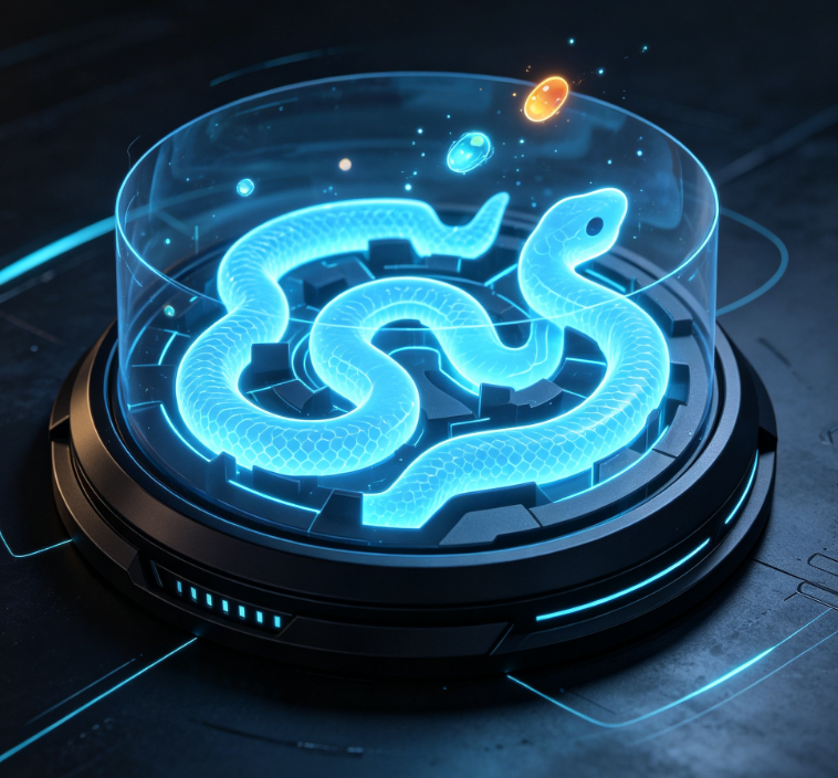 Holographic Cabin Snake A Futuristic Sci Fi Puzzle Game