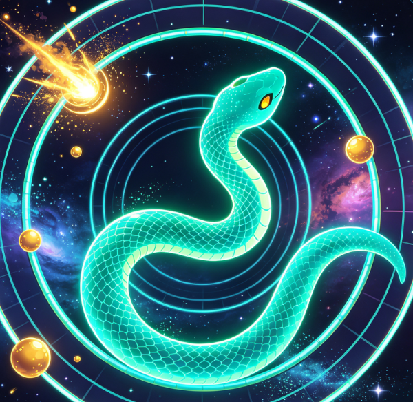 Interstellar Ring Snake Space Exploration Game