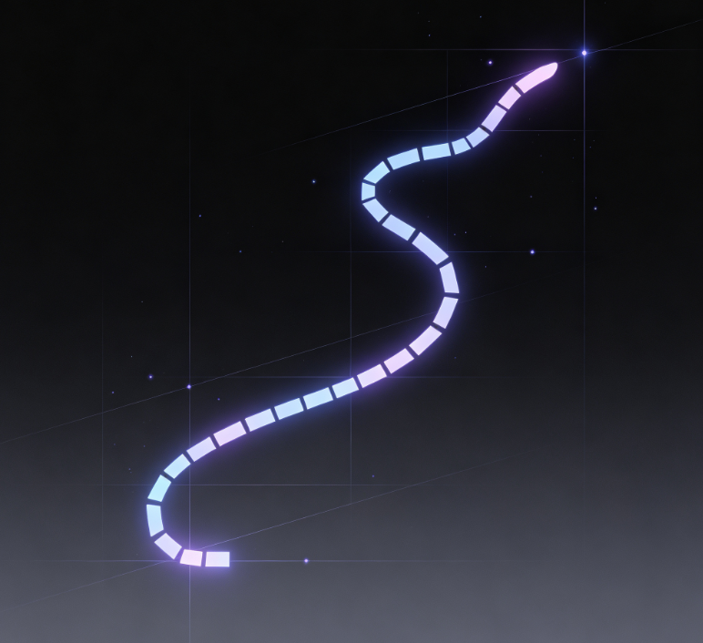 Colorful Cube Snake Multi Dimensional Puzzle Game Image 2