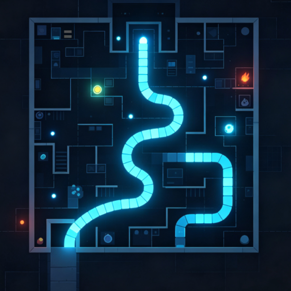 Colorful Cube Snake Multi Dimensional Puzzle Game