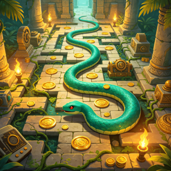 Ancient Temple Snake Treasure Hunt Game
