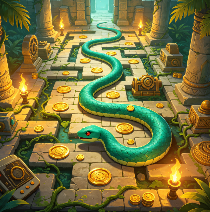 Ancient Temple Snake Treasure Hunt Game Image 2